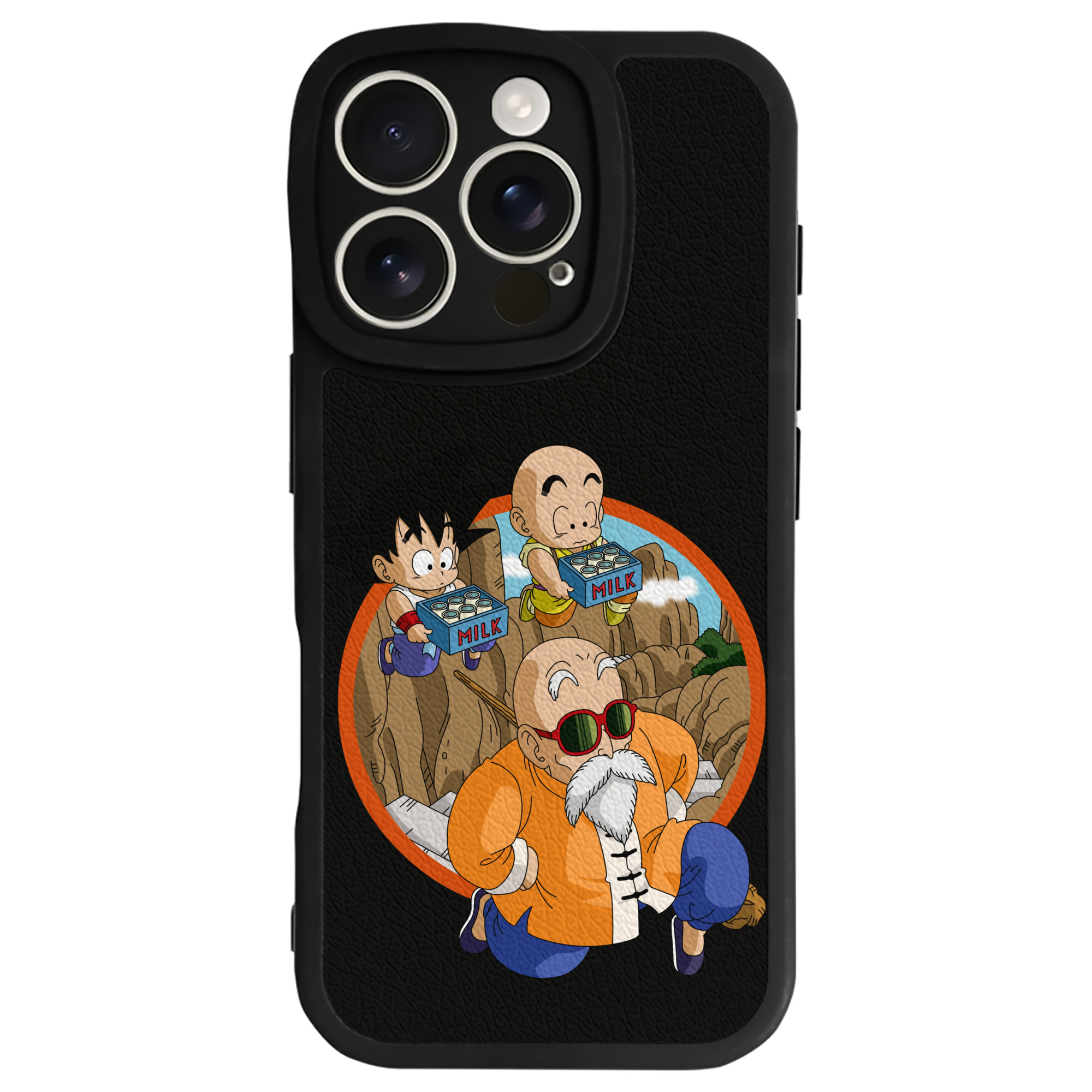 （画像用） ドラゴンボール 亀仙人（かめせんにん） DRAGON BALL Master Roshi Kame Sennin 【iPhone 16シリーズ対応】シリコンスマホケース（レザー調） 材質：シリコン